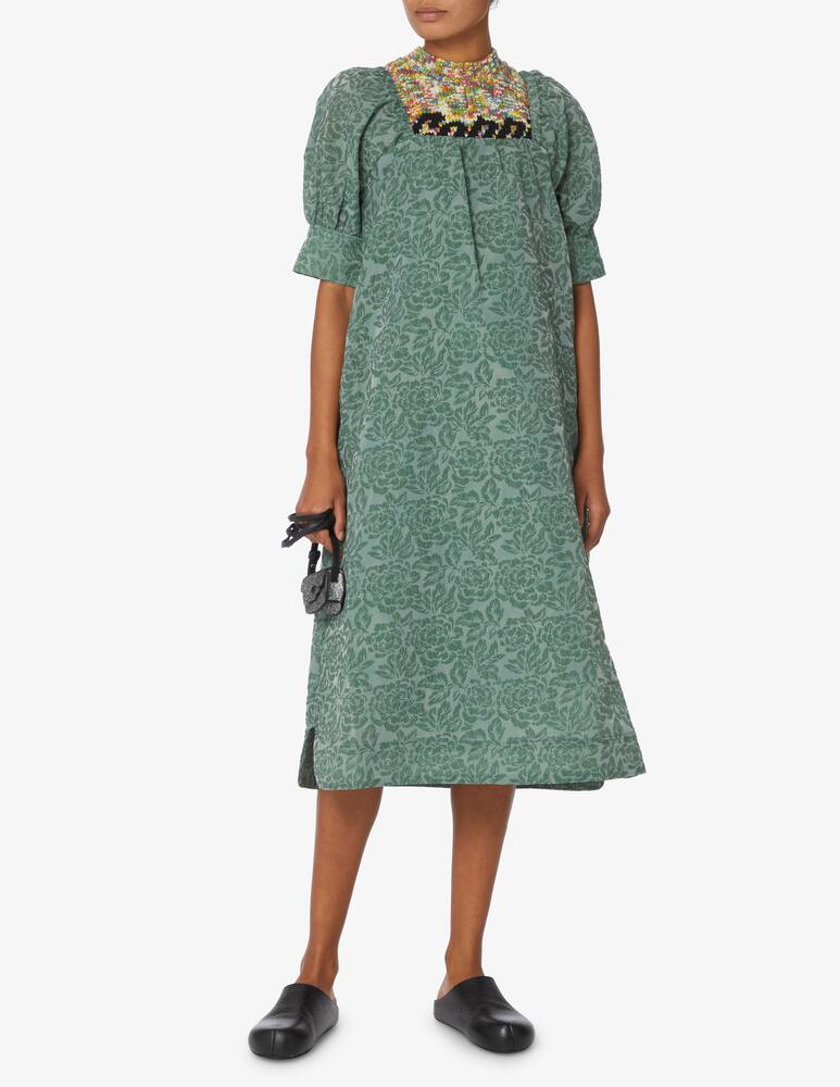 rinascente Ganni Jacquard midi dress - Green