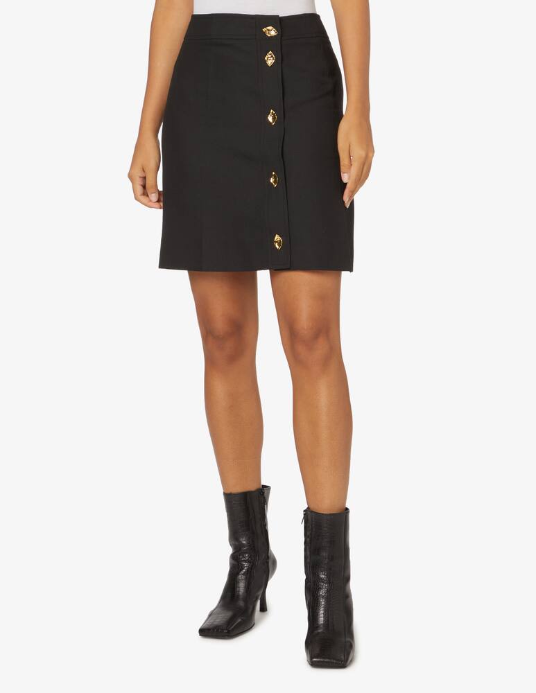 rinascente Ganni Minigonna con bottoni - Nero