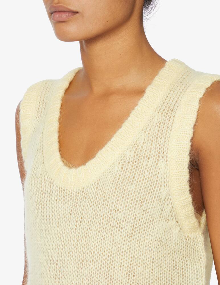 rinascente Ganni Wool vest - White