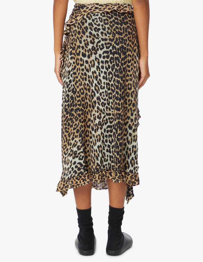 rinascente Ganni Wrap midi skirt - Black