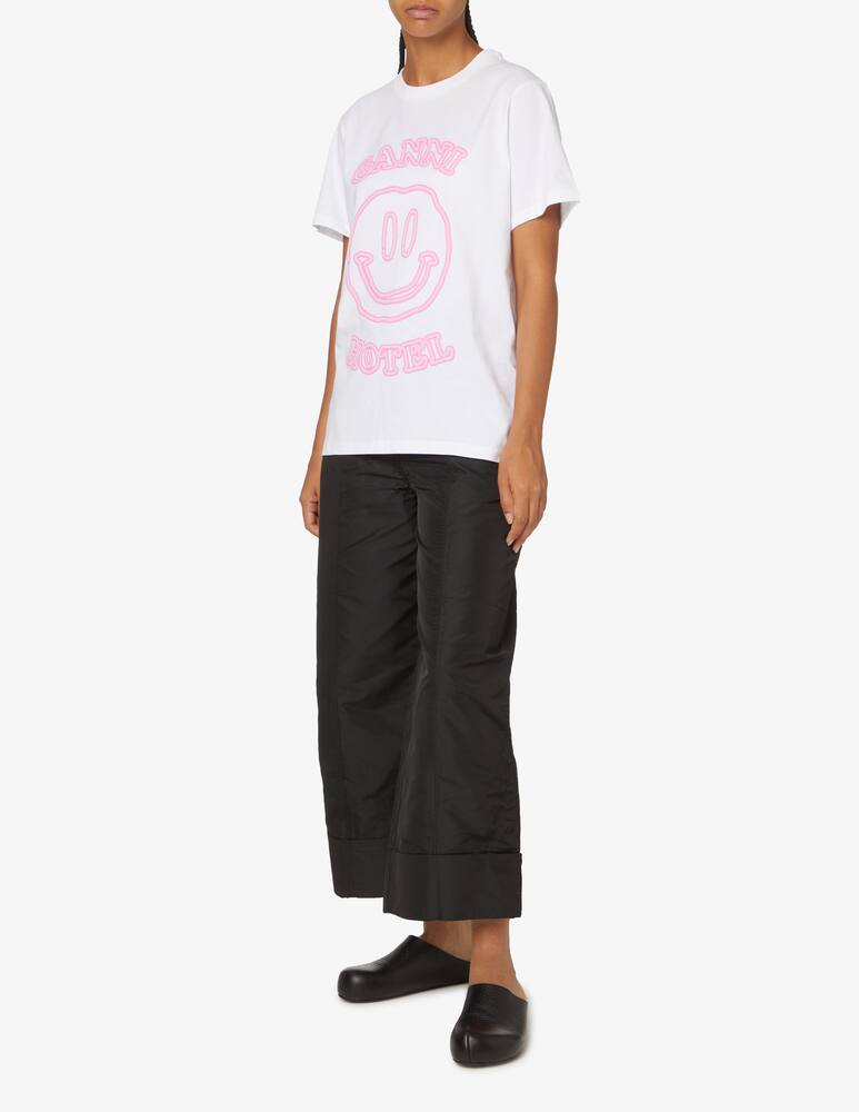 rinascente Ganni Smile Ganni Hotel t-shirt - White