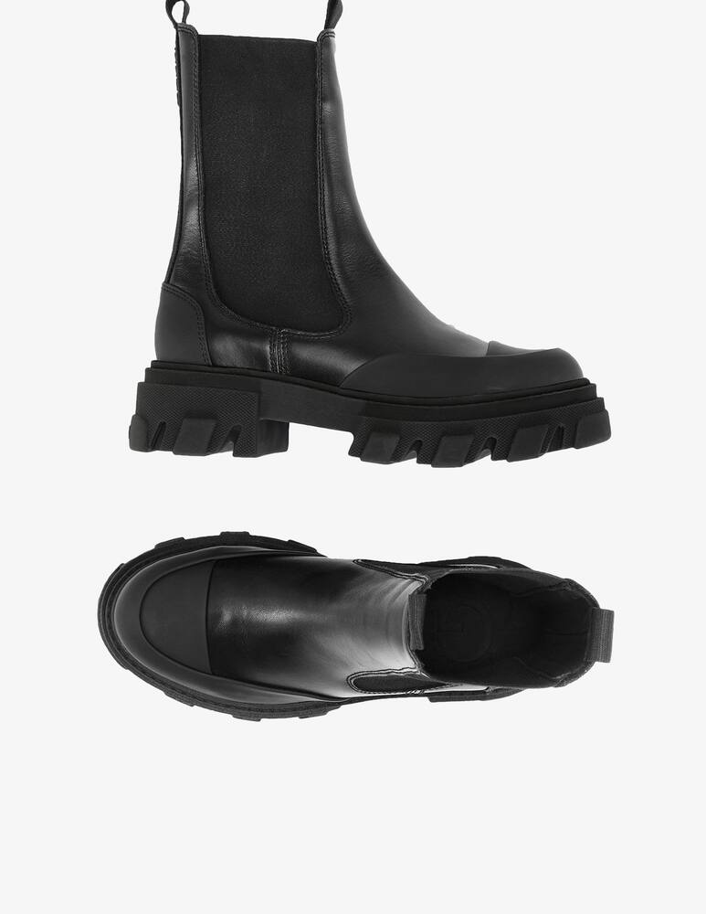 rinascente Ganni Leathe Chelsea boots