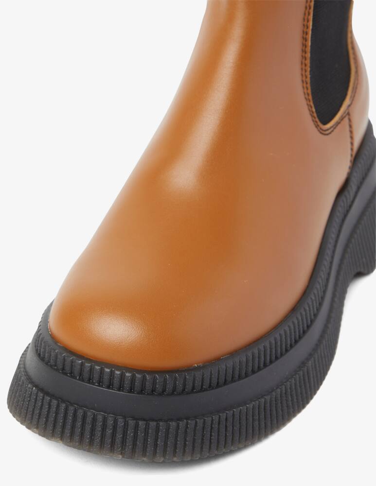 rinascente Ganni Creeper chelsea boots  - Brown