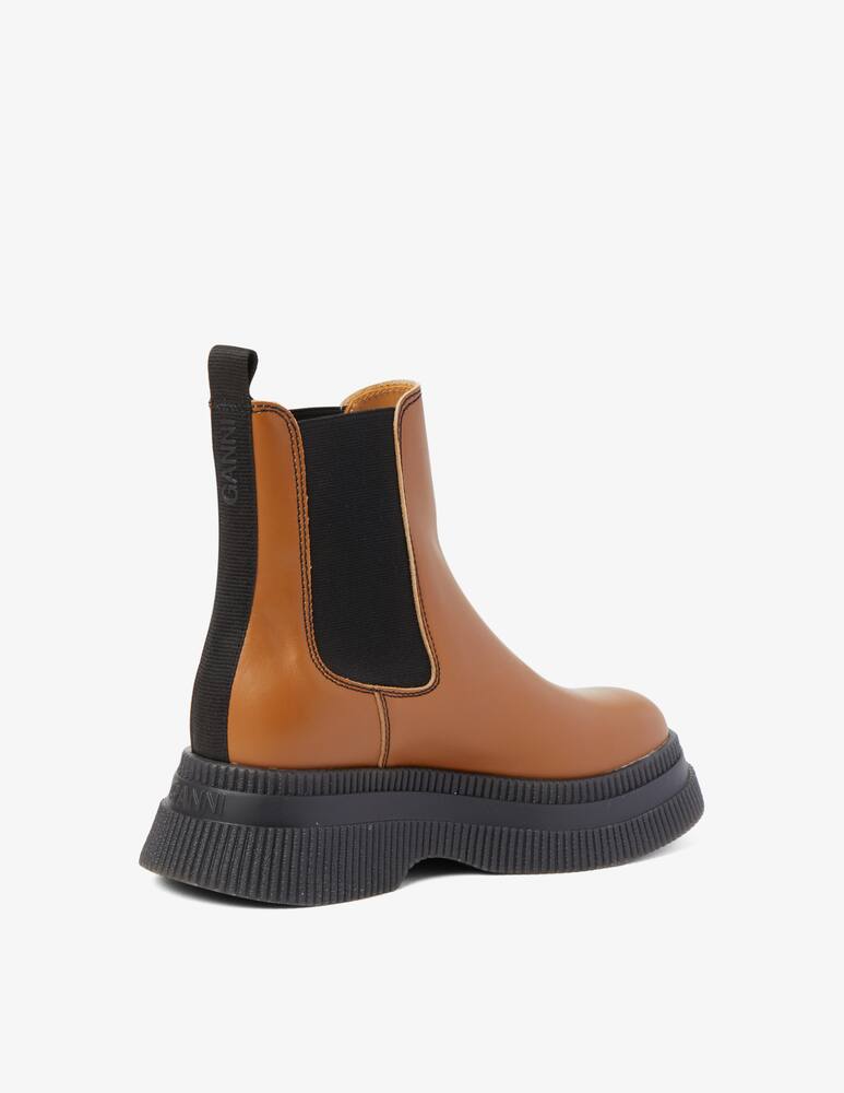 rinascente Ganni Creeper chelsea boots  - Brown