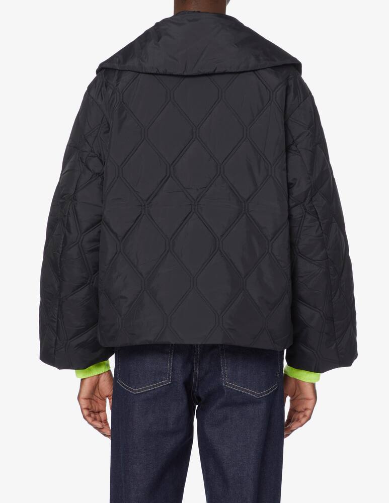 rinascente Ganni Crop jacket with sequins - Black