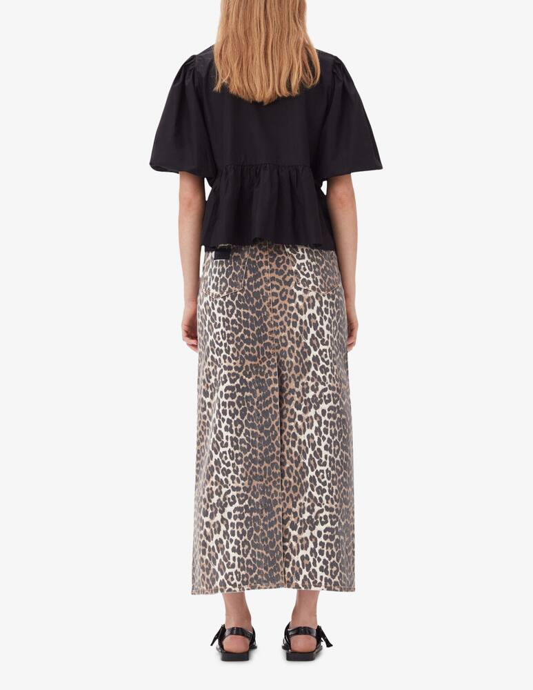 rinascente Ganni Blusa peplo in cotone