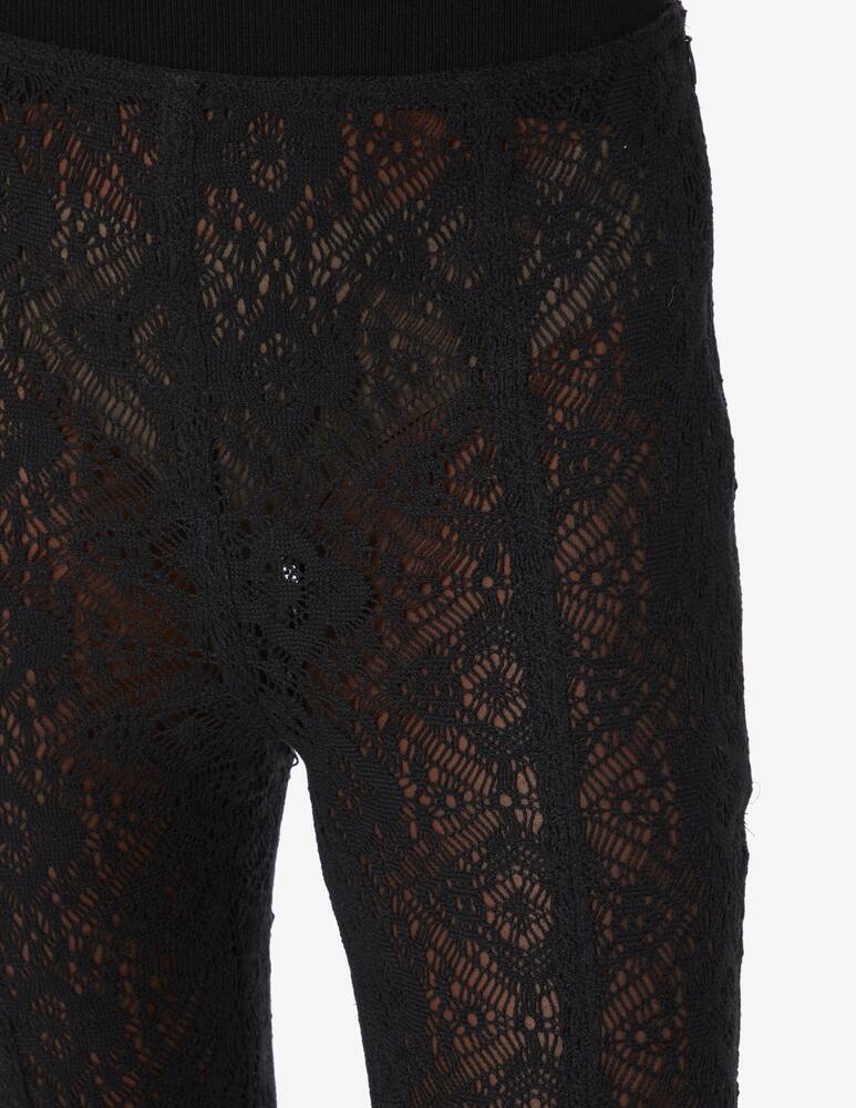 rinascente Ganni Legging with lace - Black