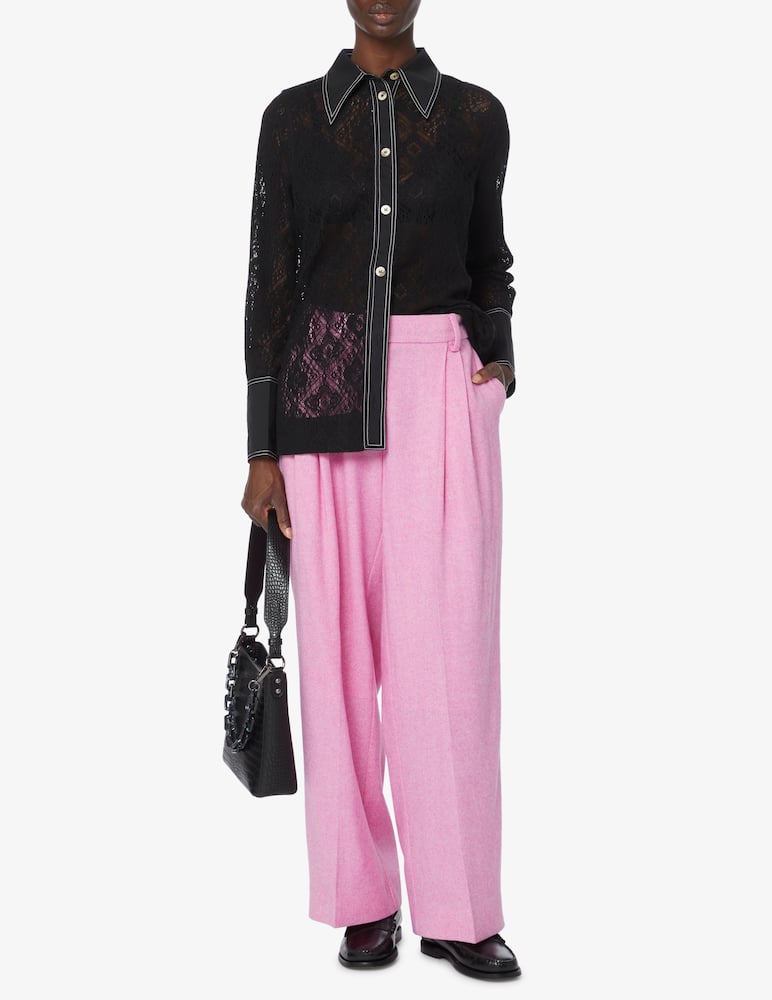 rinascente Ganni Lace shirt - Black