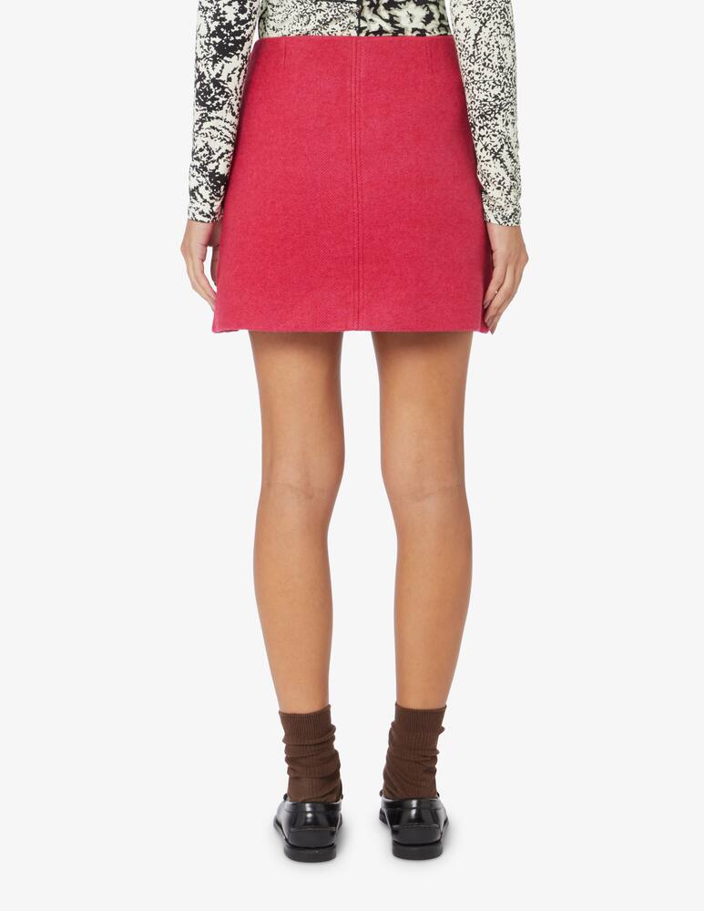 rinascente Ganni Gonna mini in lana - Rosso