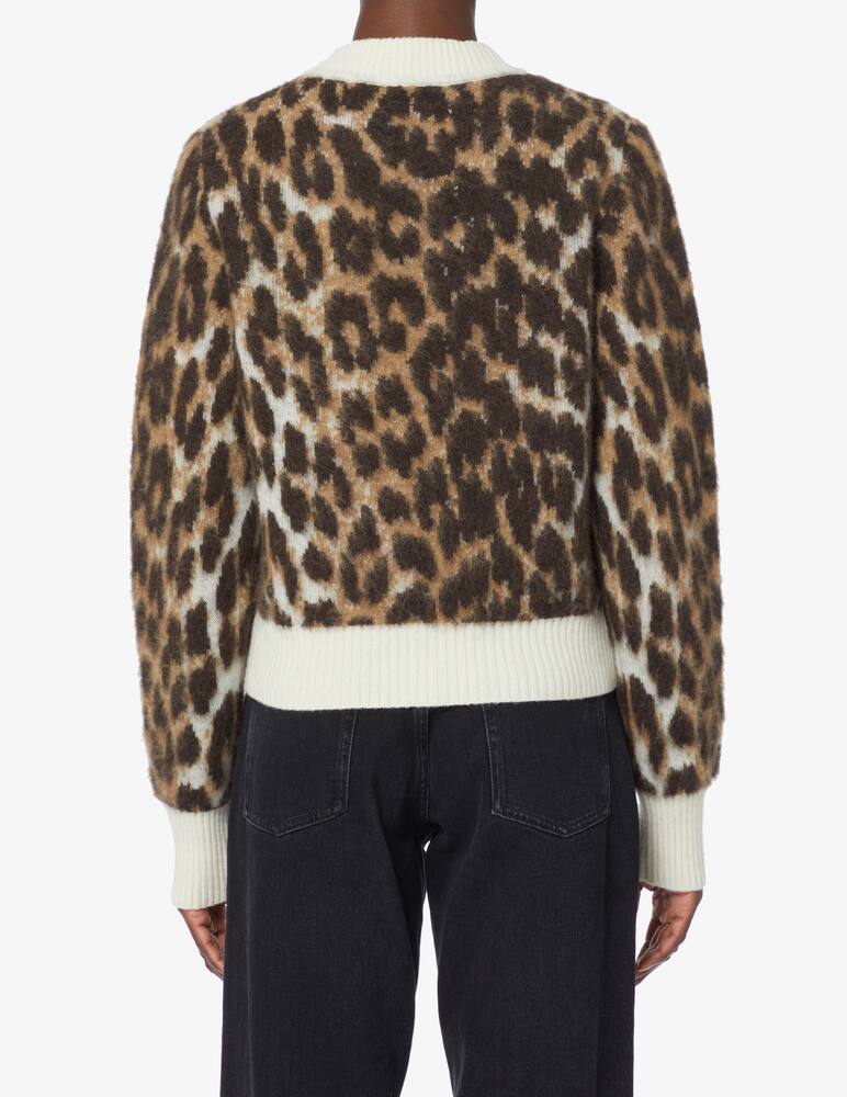 rinascente Ganni Maglione girocollo crop - Marrone