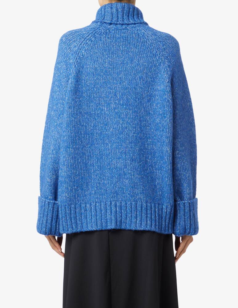 rinascente Ganni Highneck long sleeved jumper - Blue