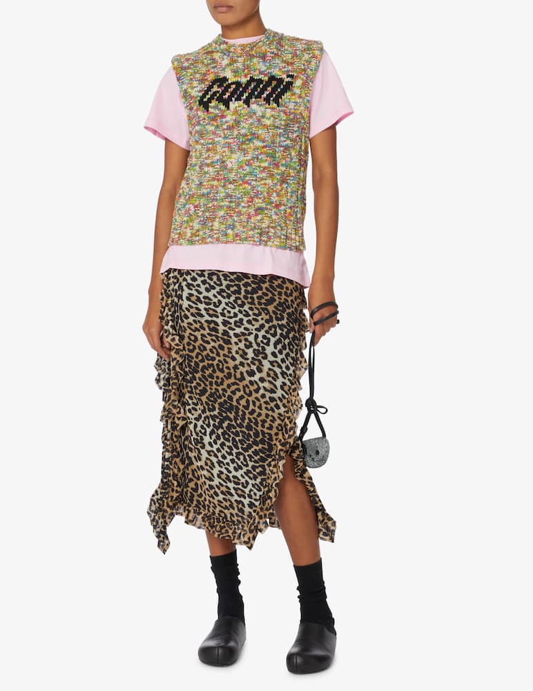 rinascente Ganni Smile cotton t-shirt - Pink