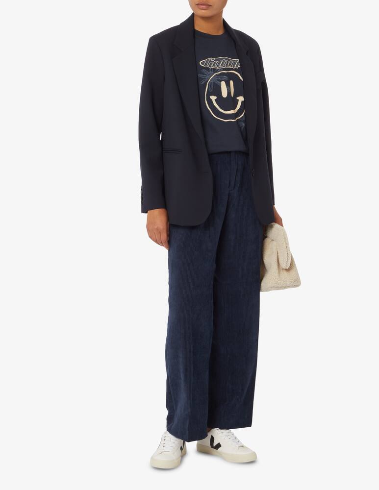 rinascente Ganni T-shirt in cotone Smile Angel - Blu