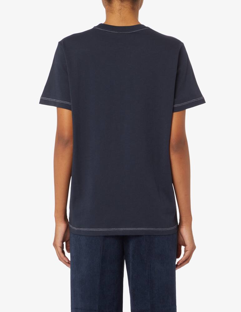 rinascente Ganni T-shirt in cotone Smile Angel - Blu