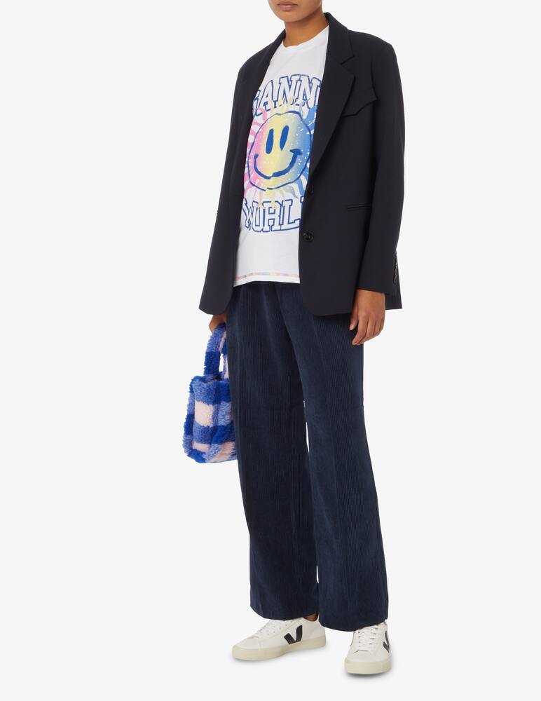 rinascente Ganni Smile cotton t-shirt - White