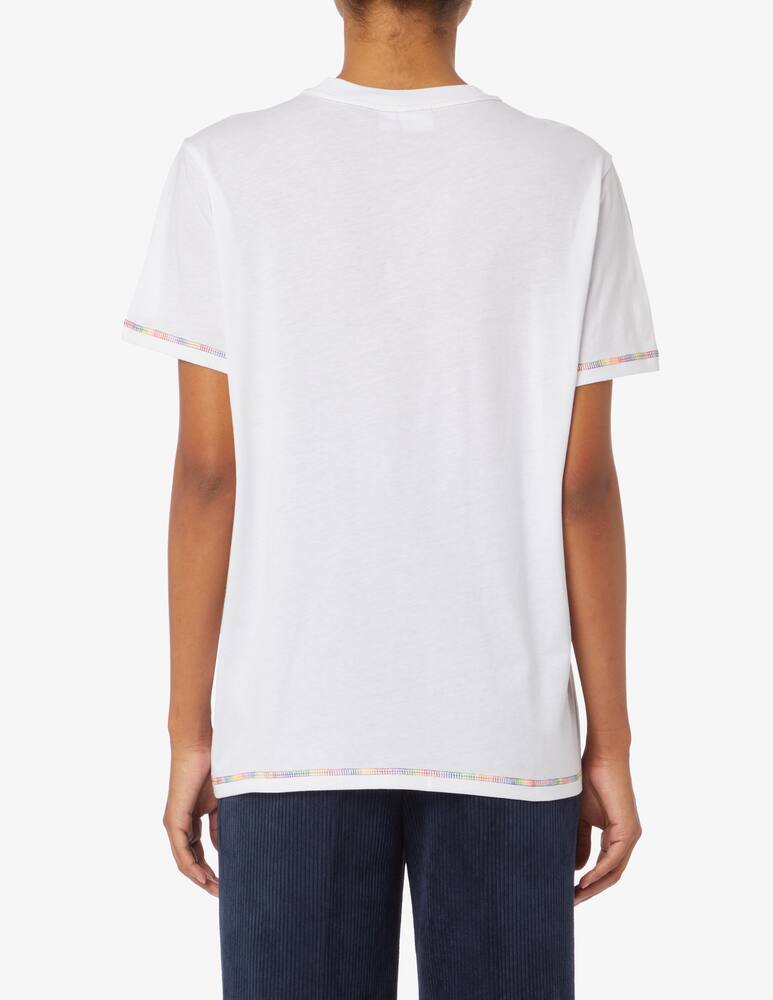 rinascente Ganni Smile cotton t-shirt - White