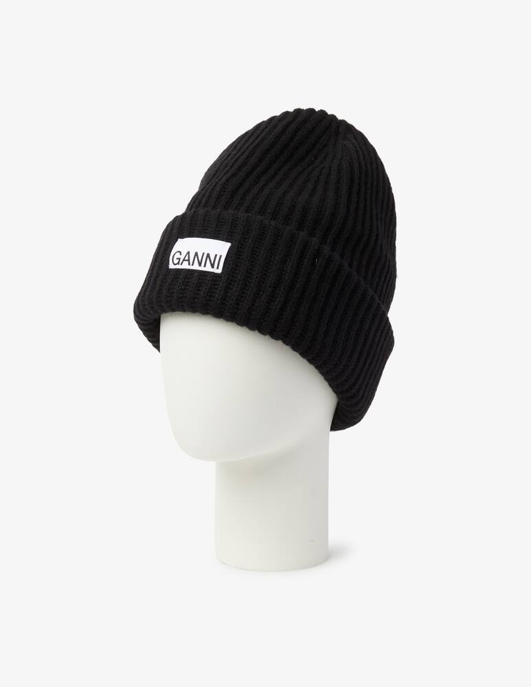Ganni Cappellino in misto lana con logo - immagine 2 Ganni Cappellino in misto lana con logo - immagine 2