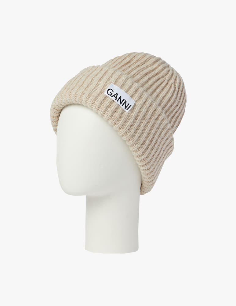 Ganni Cappellino in misto lana con logo - immagine 2 Ganni Cappellino in misto lana con logo - immagine 2
