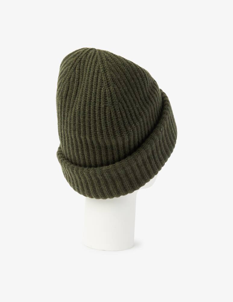 rinascente Ganni Cappellino in misto lana con logo - Oliva