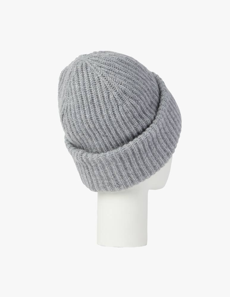 rinascente Ganni Wool blend mini logo beanie