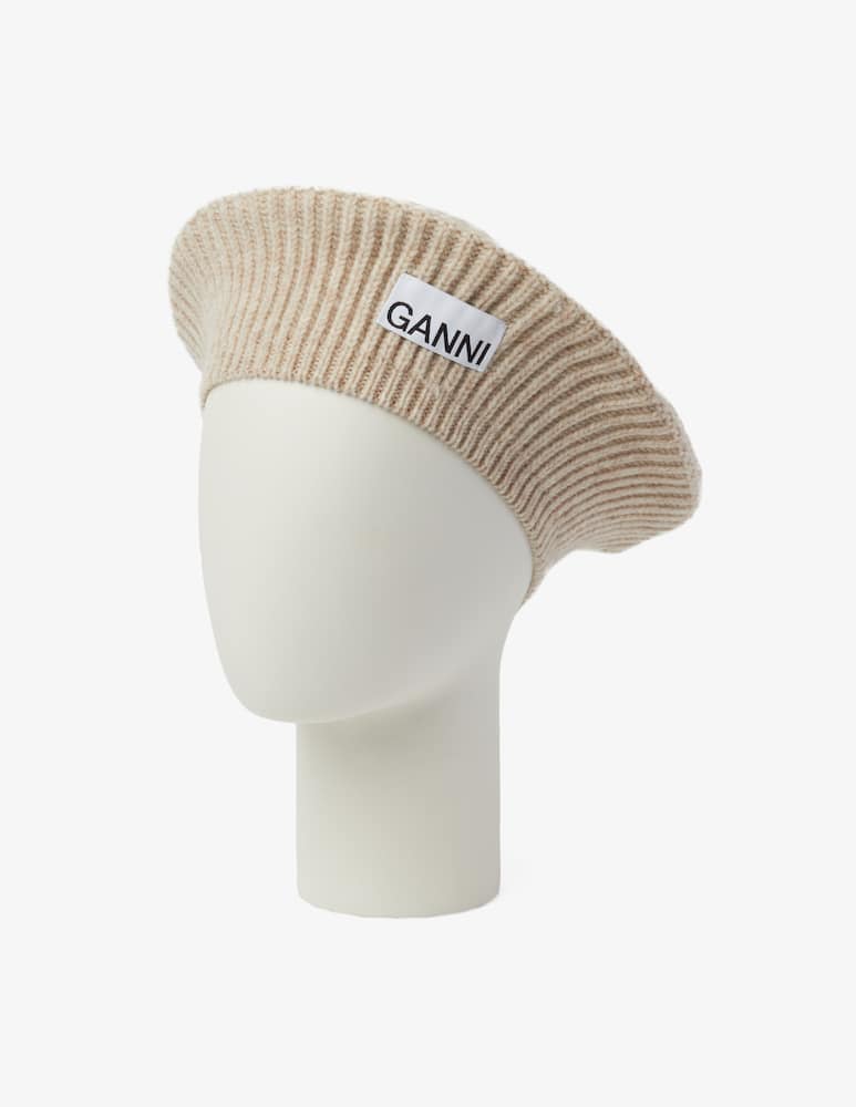 rinascente Ganni Beret hat - Beige