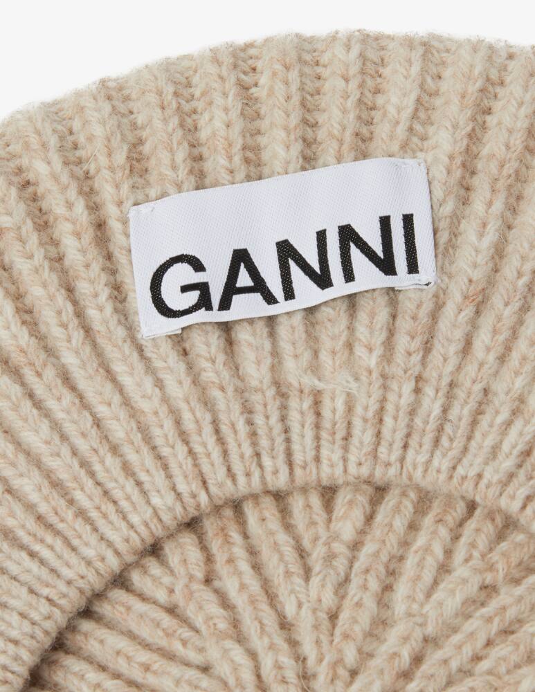 rinascente Ganni Beret hat - Beige