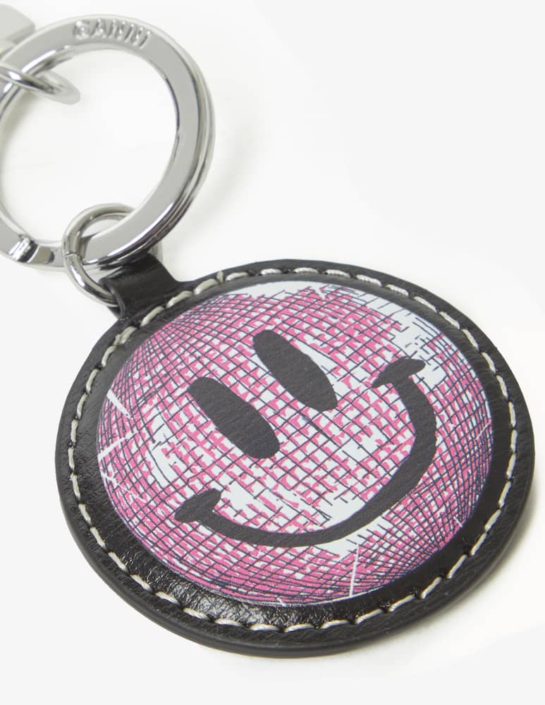 rinascente Ganni Smiley keychain