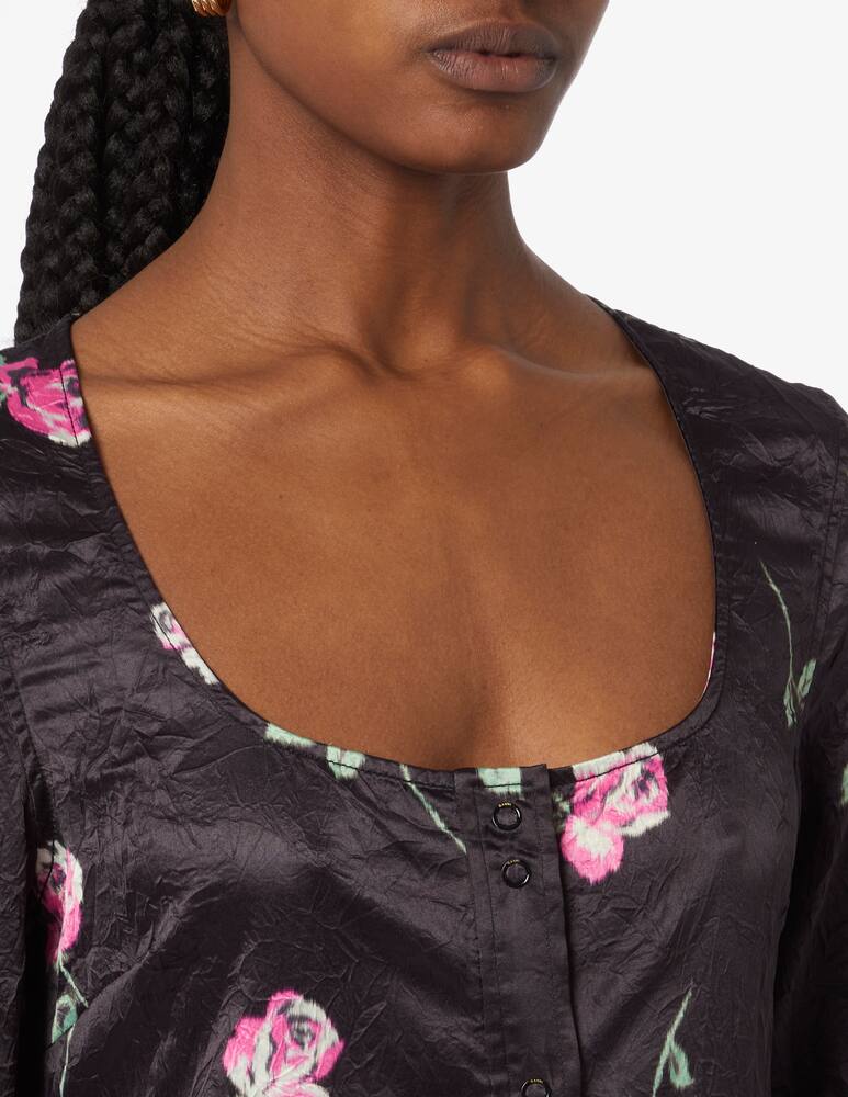 rinascente Ganni Abito lungo con scollo a U