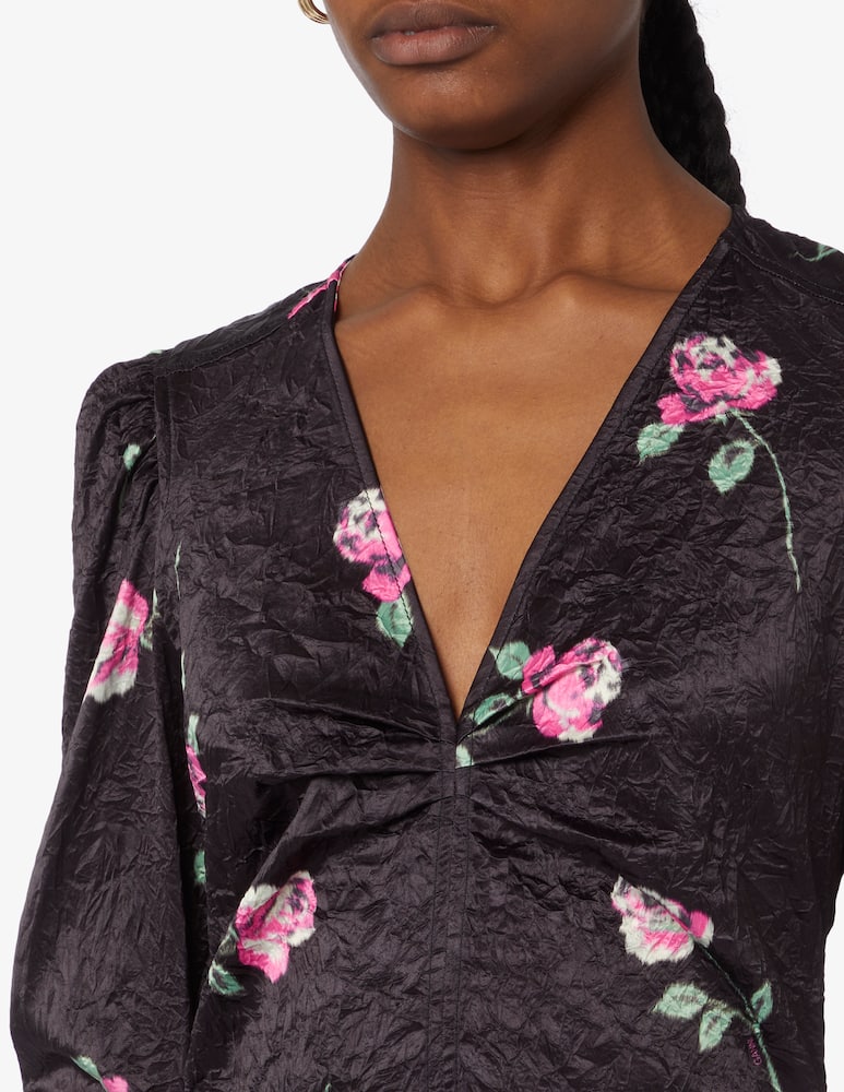 rinascente Ganni V-neck mini dress