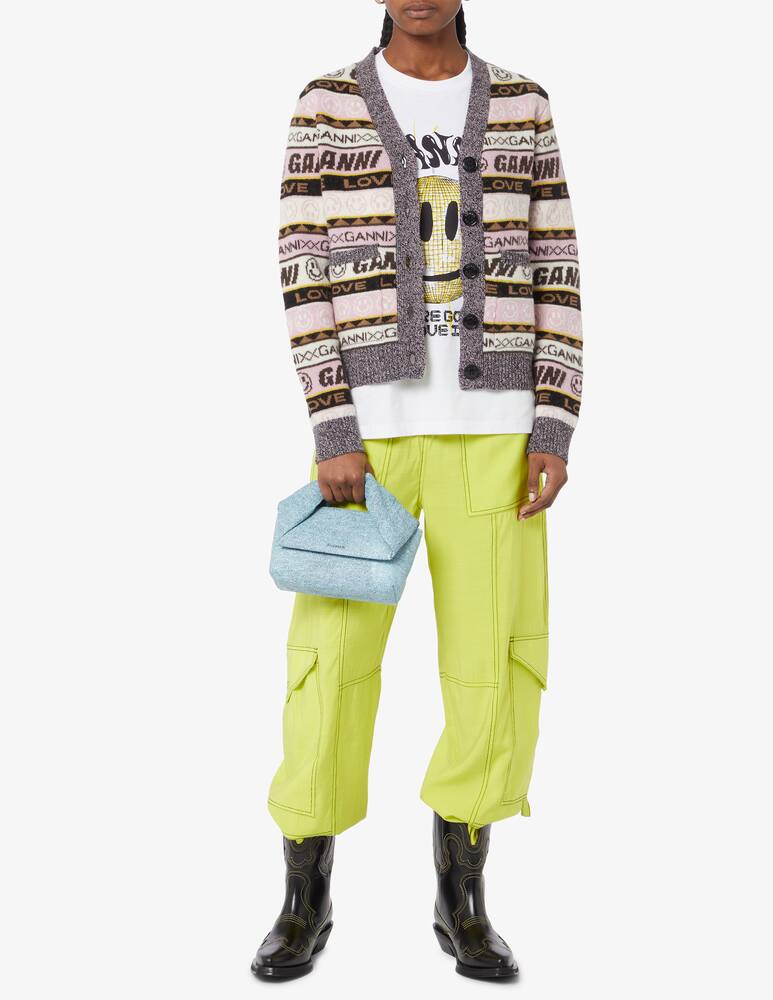 rinascente Ganni Graphic cardigan