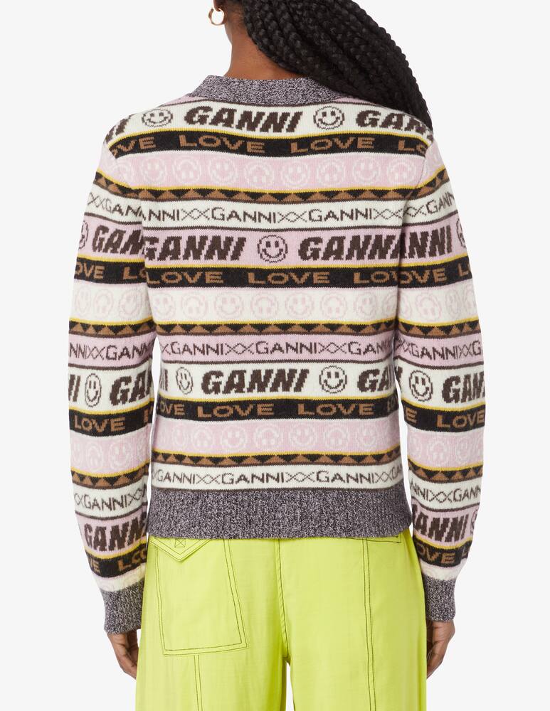 rinascente Ganni Graphic cardigan