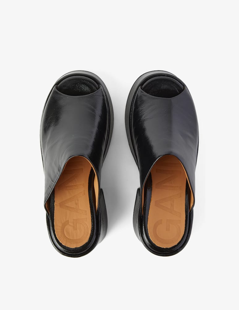 rinascente Ganni Retro wedge mule naplack