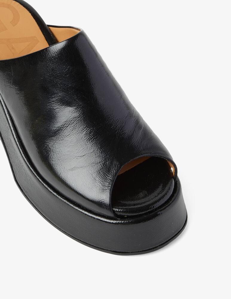 rinascente Ganni Retro wedge mule naplack