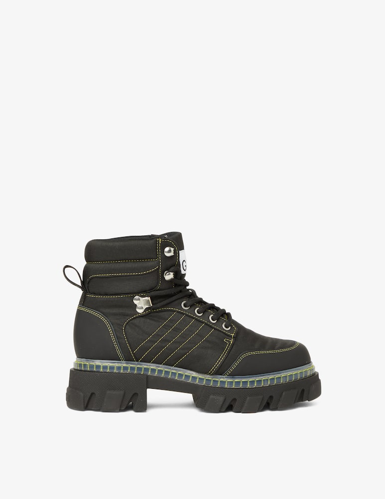 Ganni Cleated lace up hiking boots - picture 1 Ganni Cleated lace up hiking boots - picture 1