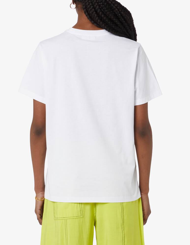 Ganni T-shirt smile logo - White - picture 3 Ganni T-shirt smile logo - White - picture 3