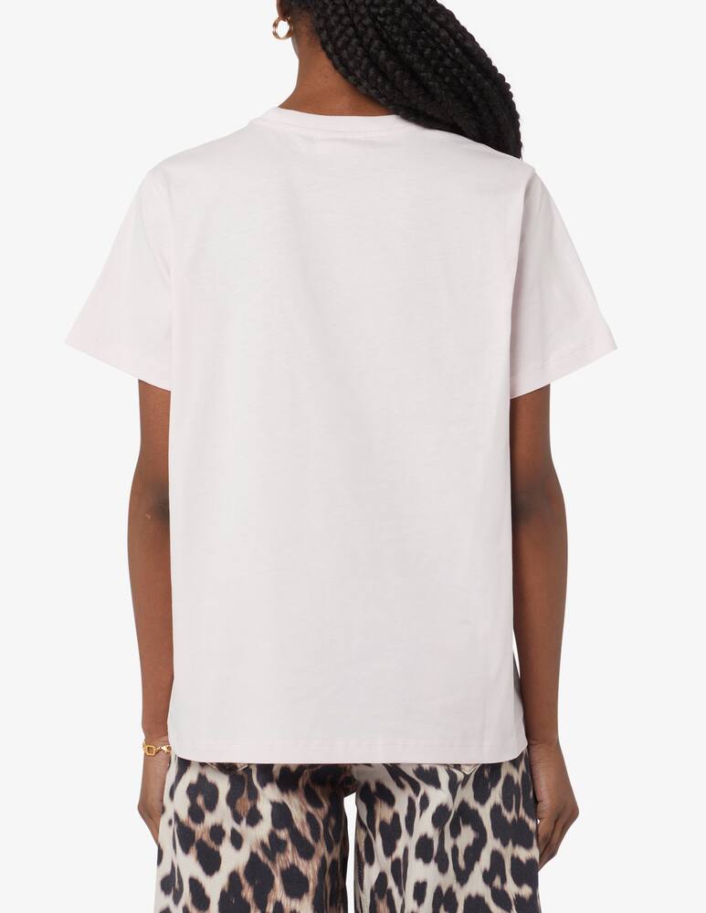 rinascente Ganni T-shirt logo butterfly - White