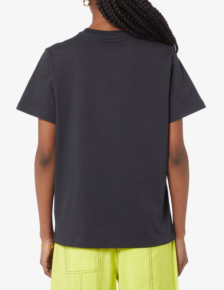 rinascente Ganni T-shirt over smile logo - Grey