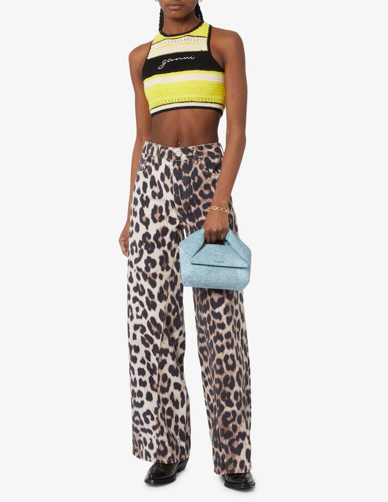 rinascente Ganni Top crop crocheted