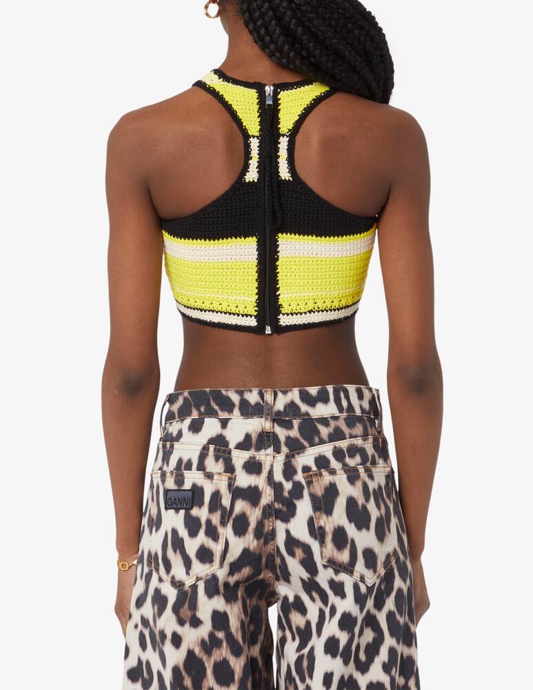 rinascente Ganni Top crop crocheted