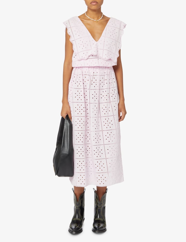 rinascente Ganni Midi dress sangallo