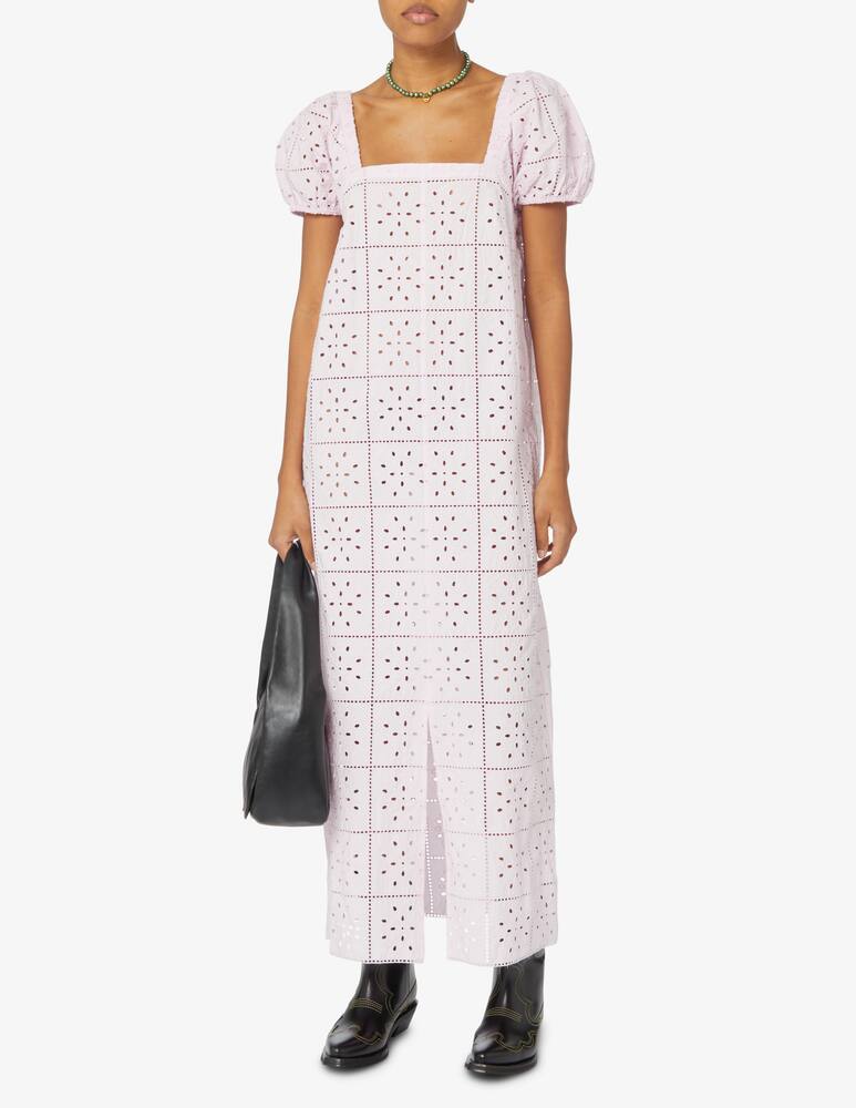 rinascente Ganni Maxi sangallo dress