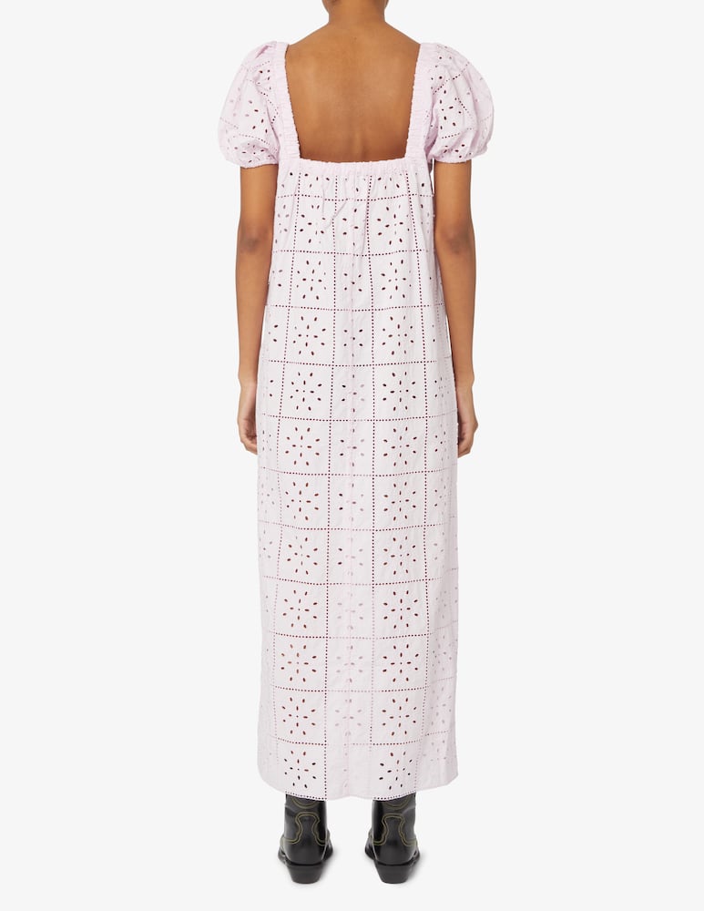 rinascente Ganni Maxi sangallo dress