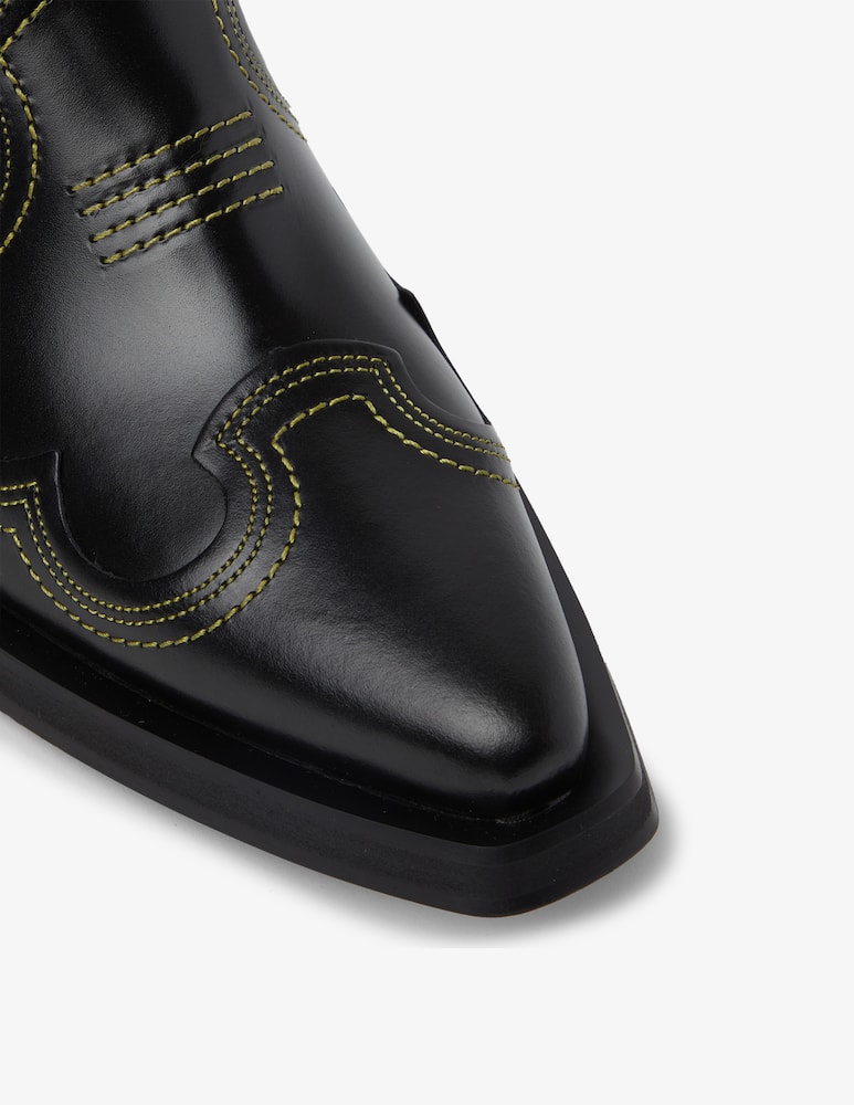 rinascente Ganni Embroided western mule