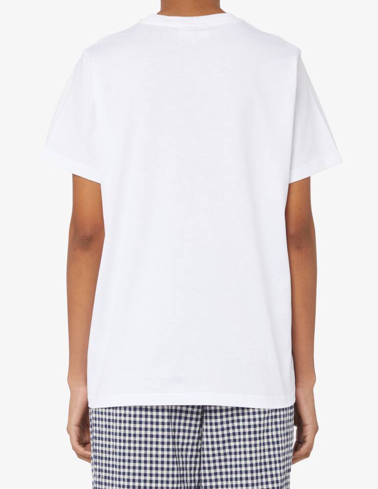 rinascente Ganni T-shirt logo fiore arcobaleno