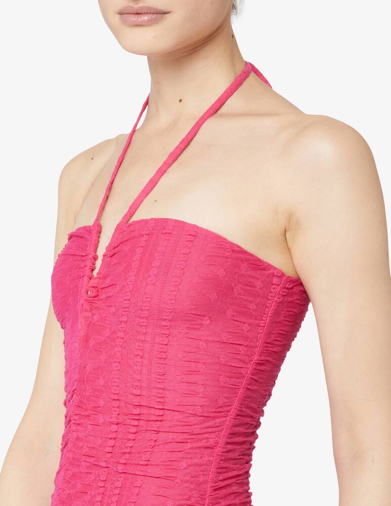 rinascente Ganni Halter neck dress