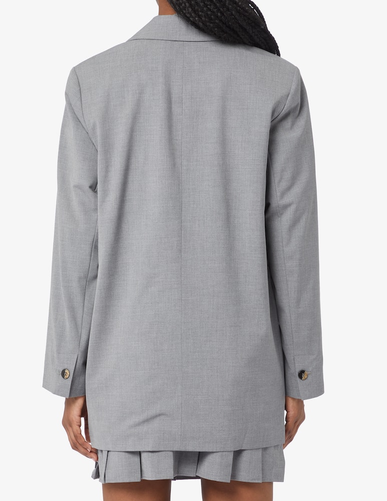 rinascente Ganni Drapey melange blazer