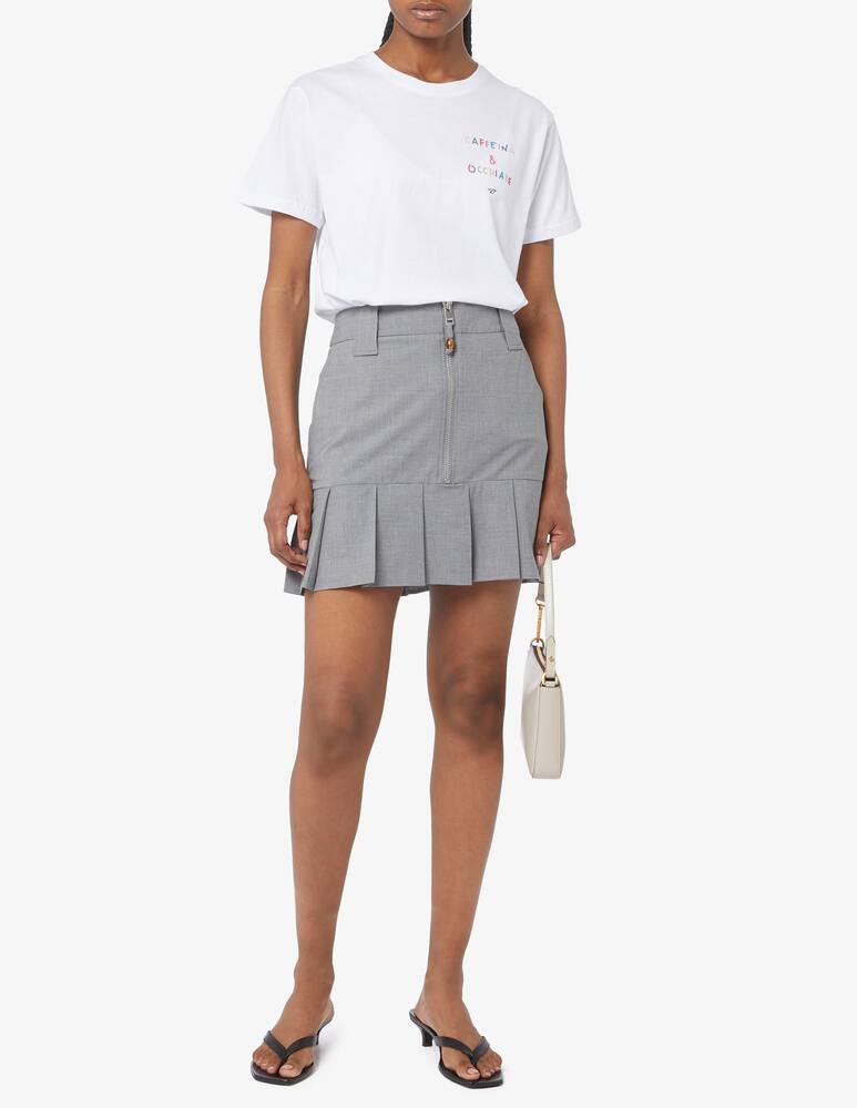 rinascente Ganni Minigonna drappeggiata melange