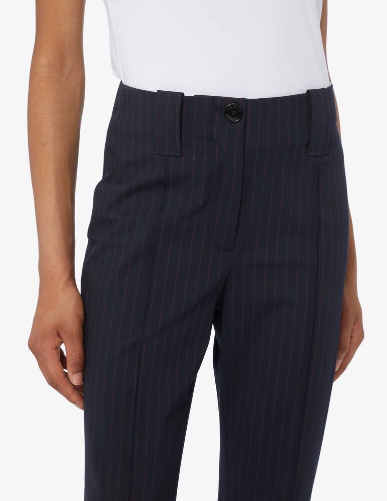 rinascente Ganni Stripe bootcut mid waist trousers