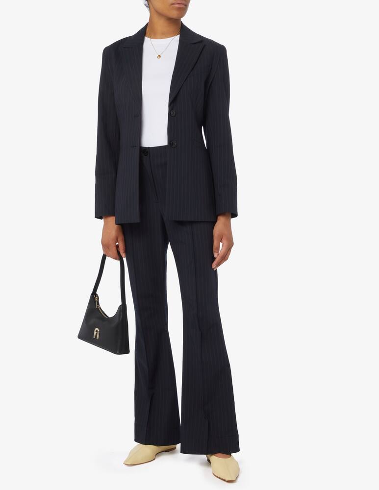 rinascente Ganni Stripe fitted blazer