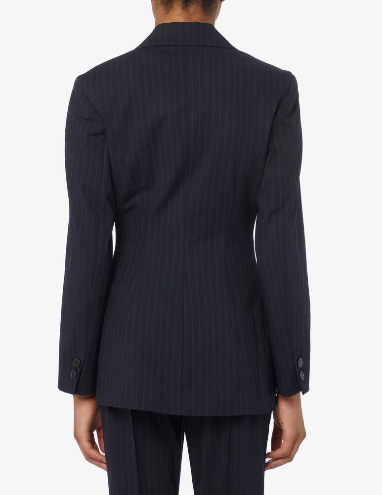 rinascente Ganni Stripe fitted blazer